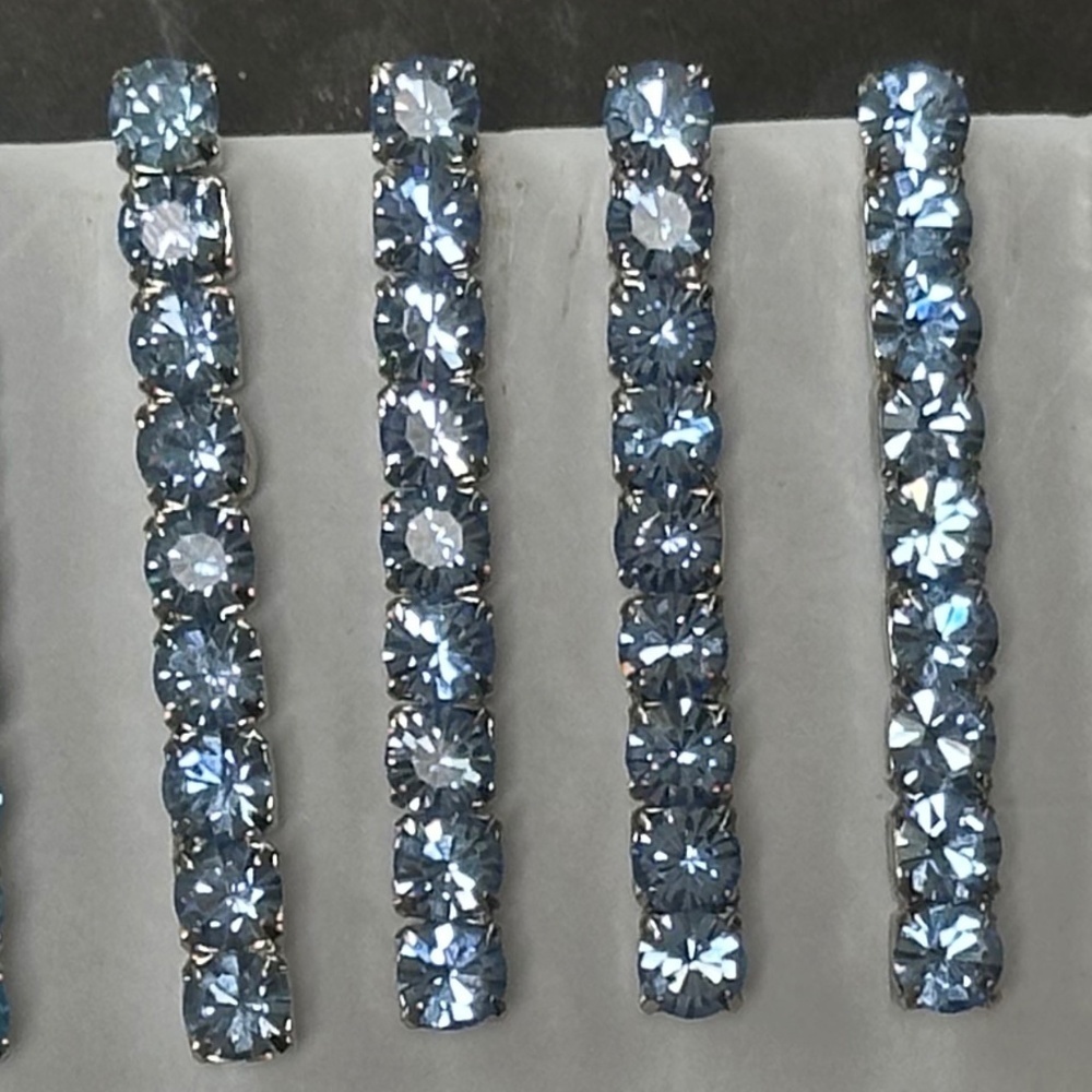 Danny Pollak Light Sapphire Swarovski Crystal Bobby Pin (#1) - 2.5 in. - Picture 6 of 11